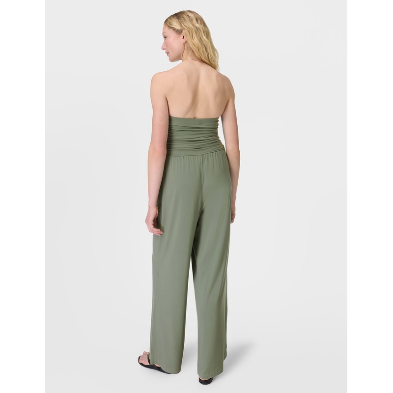 Modal Wide Leg Jumpsuit – Willow Green