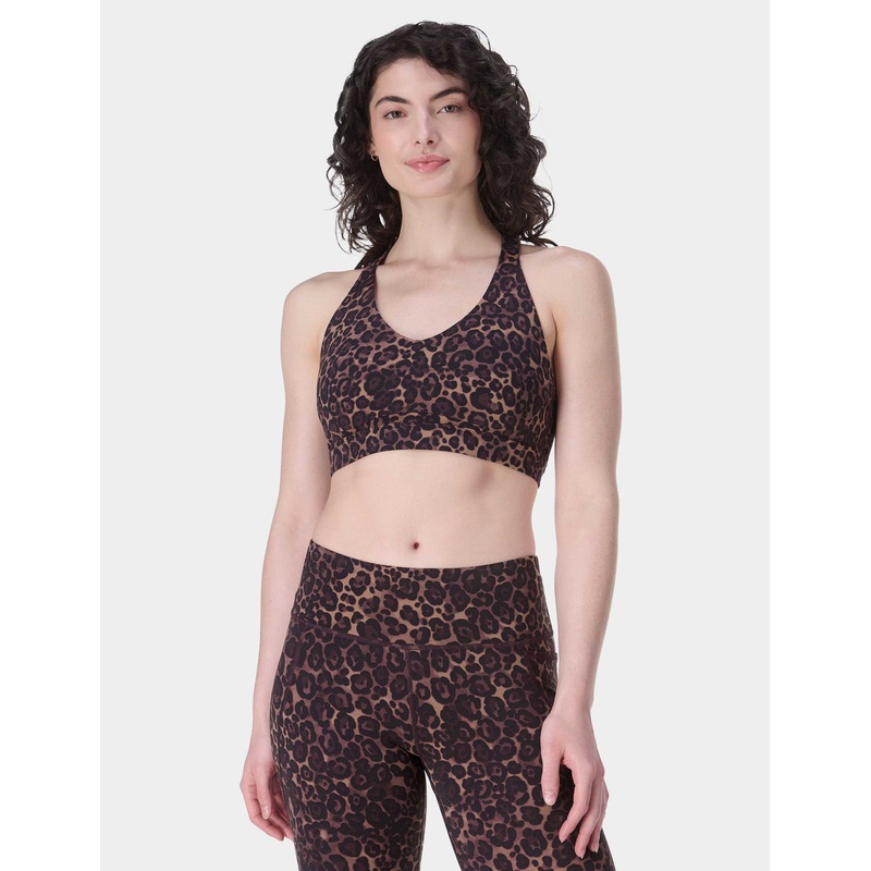 Power Pulse Bra – Brown Wild Leopard Print