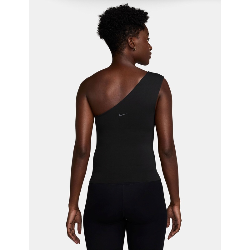 Zenvy Dri-FIT Asymmetrical Tank Top – Black