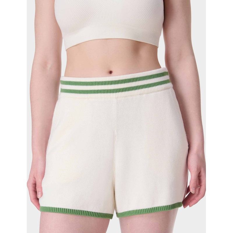 Off Court Knitted Short – Lily White