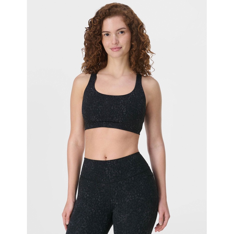 Ultimate Studio Racerback Bra – Black Panther Print