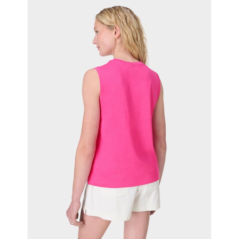 Essential Sleeveless Vest – Fuchsia Pink