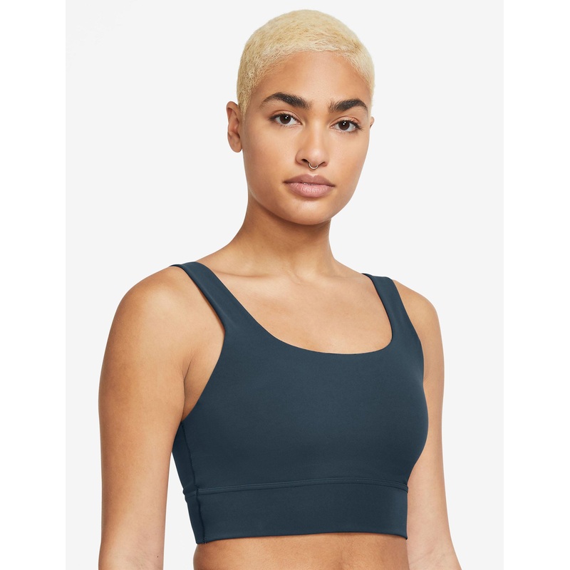 Zenvy Longline Bra – Armory Navy/White