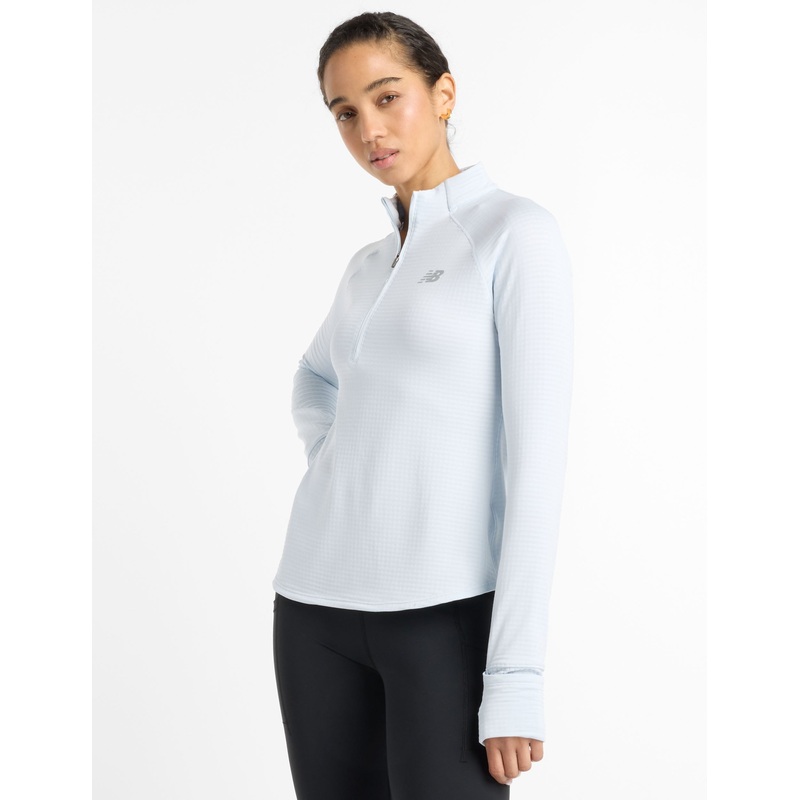 Athletics Heat Grid 1/2 Zip – Ice Blue