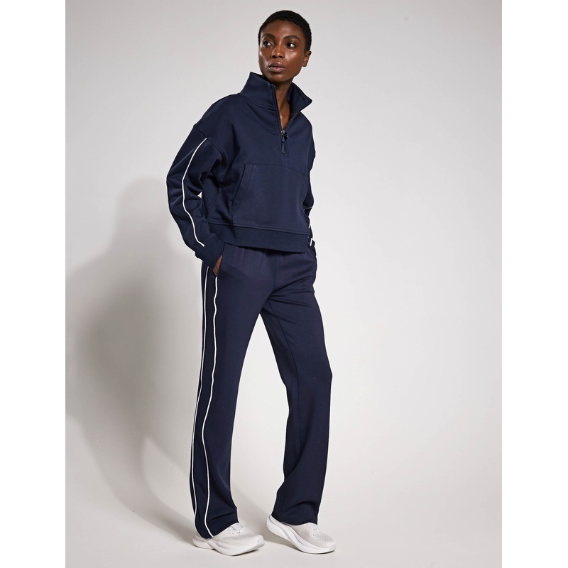 The Rihanna Set – Navy Blue/White Piping