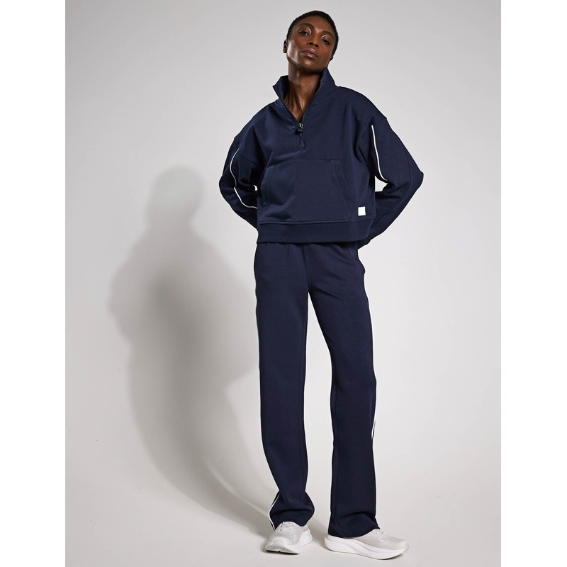 The Rihanna Set – Navy Blue/White Piping