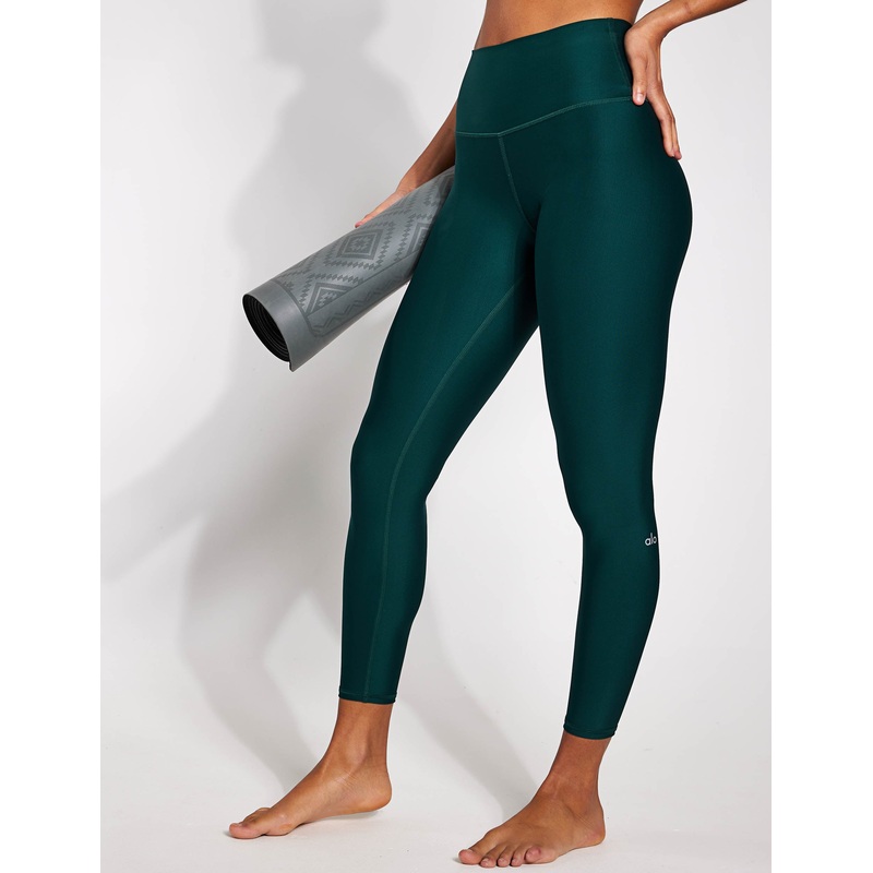 7/8 High Waisted Airlift Legging – Midnight Green