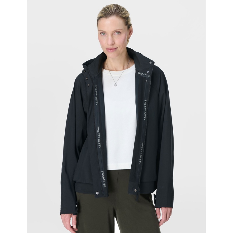 Motion Waterproof Cropped Parka – Black