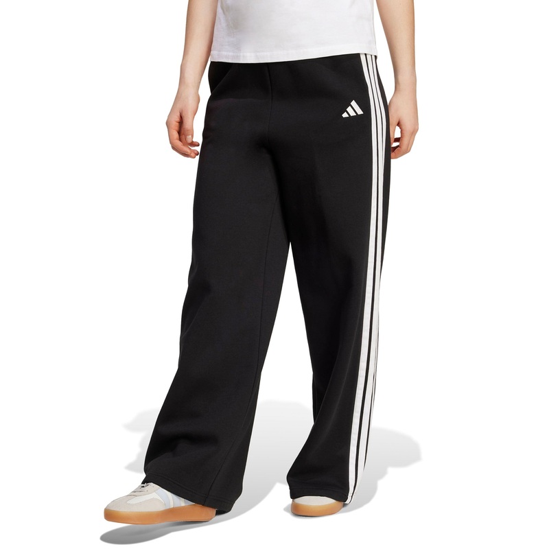3-Stripes Fleece Wide Pant – Black