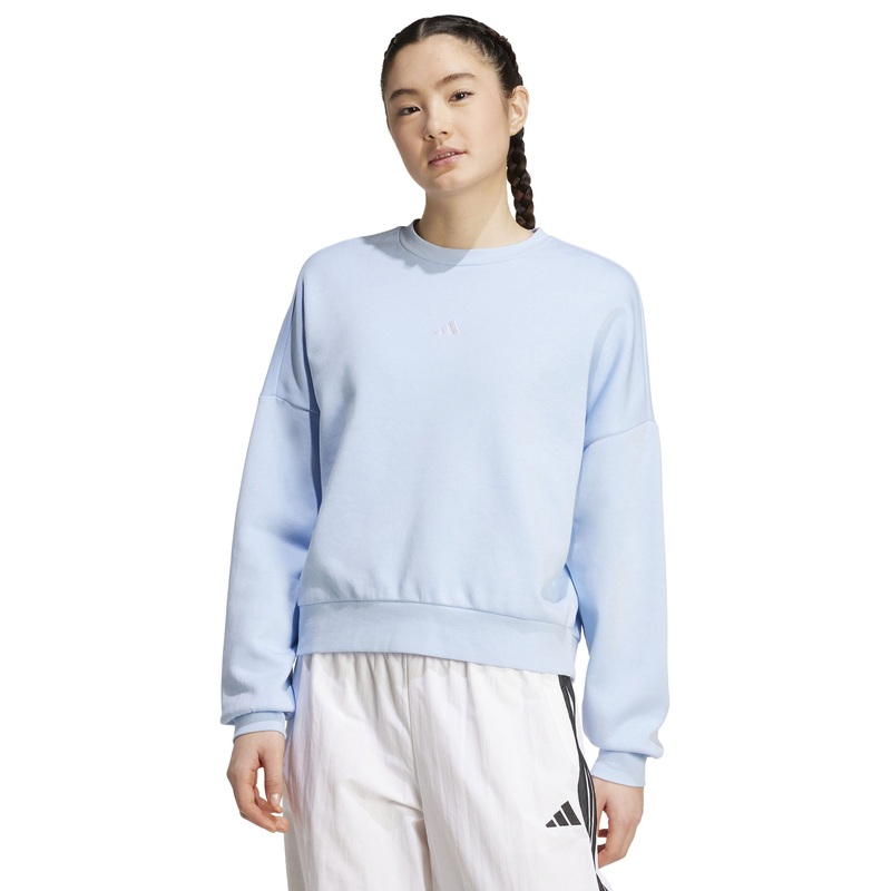Essentials Small Logo Feelcozy Sweatshirt – Glow Blue/White