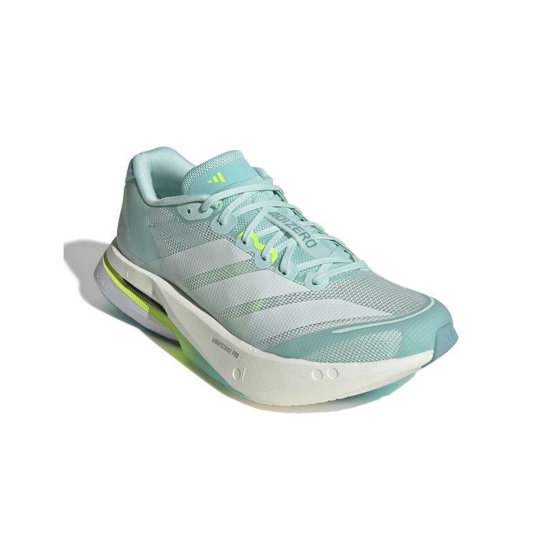 Adizero Boston 13 Shoes – Semi Flash Aqua/Zero Metallic/Lucid Lemon
