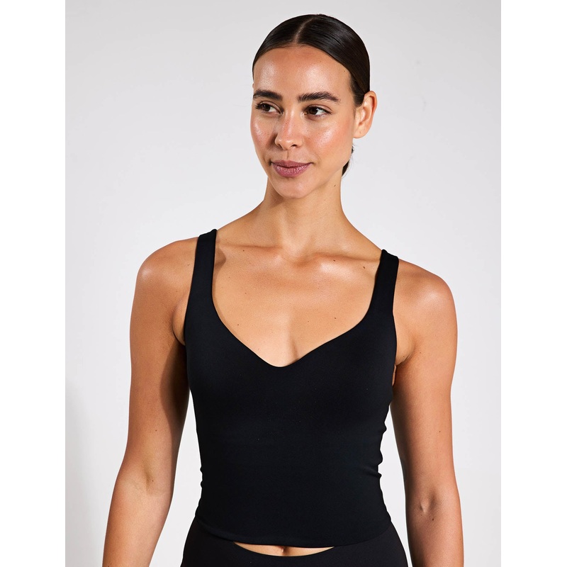 Alate Bra Tank – Black/Cool Grey