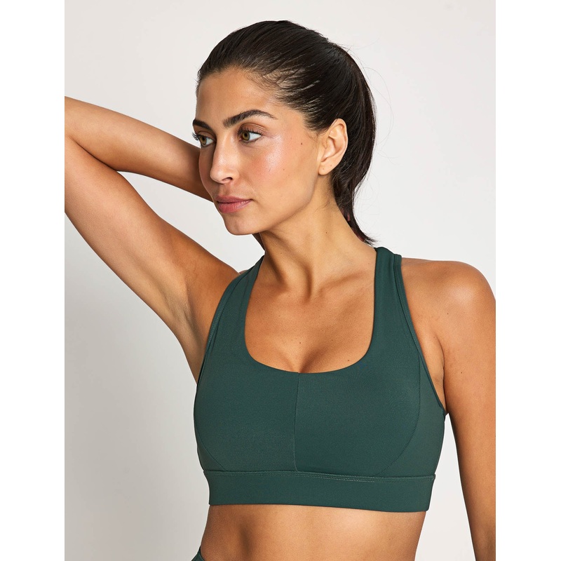 Frankie Cloud-Core Sports Bra – Deep Green
