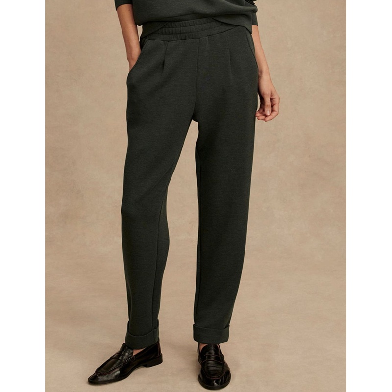 The Rolled Cuff Pant 25″ – Olive Marl
