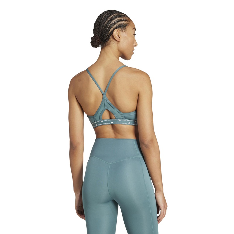 Aeroreact Training 3-Stripes Bra – Preloved Teal
