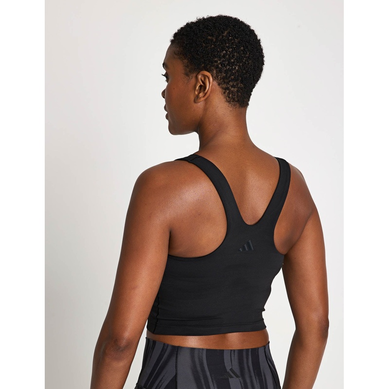 All Me Medium Support Bra Tank Top – Black