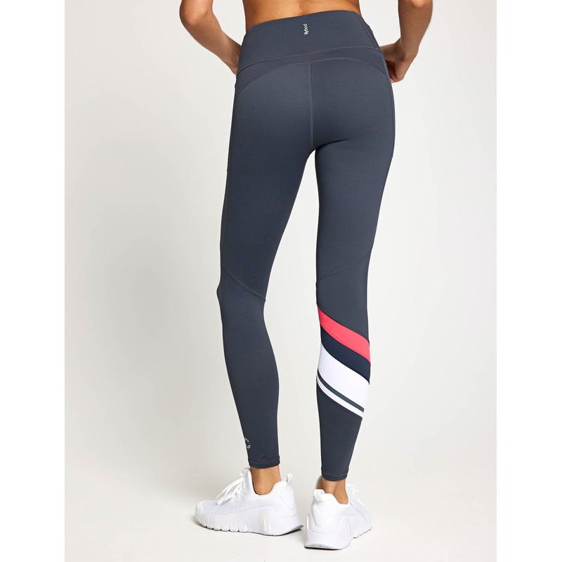 Limitless Legging – Charcoal/Coral