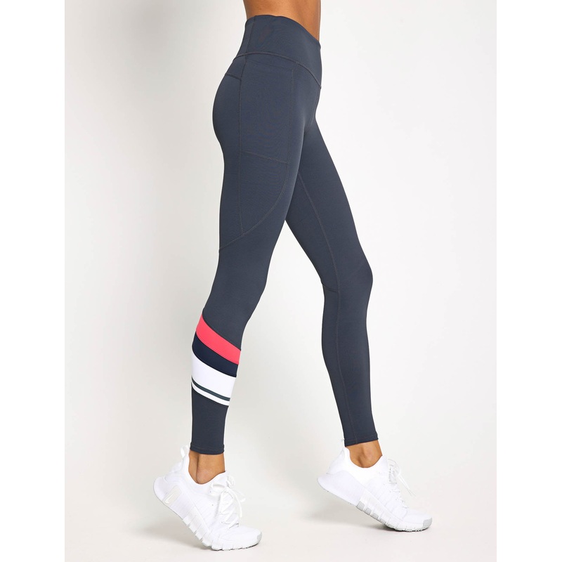 Limitless Legging – Charcoal/Coral
