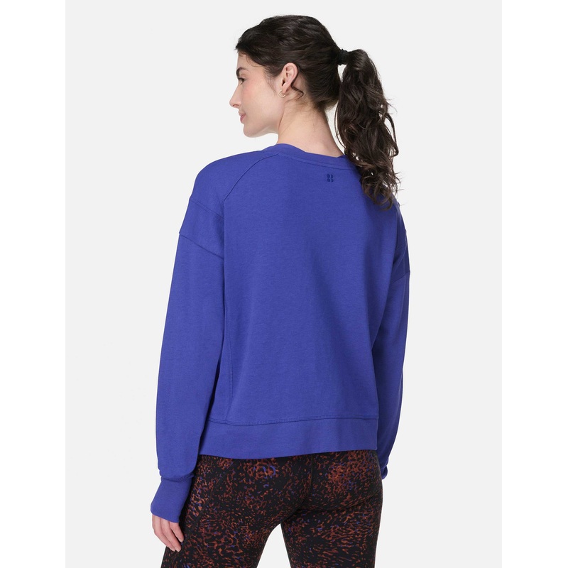 After Class Crop Sweatshirt – Rich Blue
