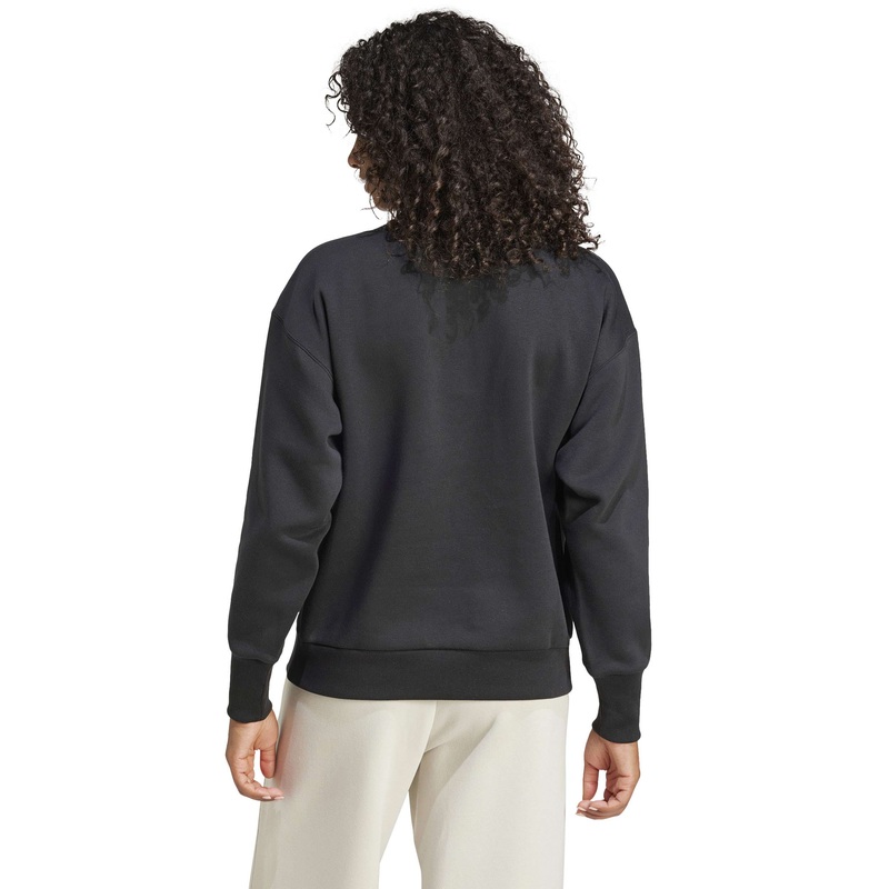 ALL SZN Fleece Loose Quarter-Zip Sweatshirt – Black