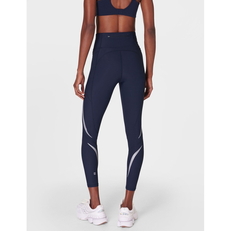 Zero Gravity 7/8 Illuminate Running Tight – Navy Blue