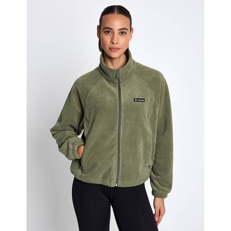 Benton Springs Relaxed Full Zip Fleece Jacket – Stone Green