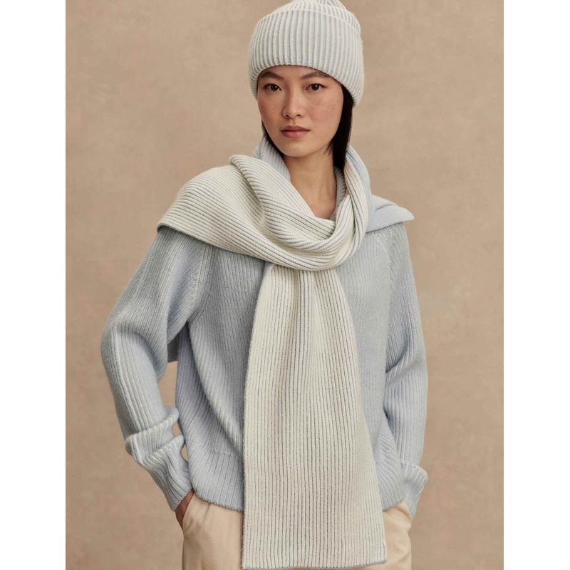 Deville Plated Scarf – Mist Blue