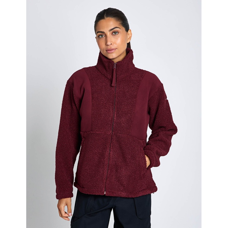 Panorama II Sherpa Fleece Jacket – Rich Wine