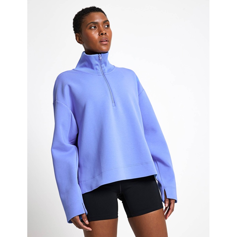 ALL SZN Soft Lux Quarter-Zip – Blue Fusion
