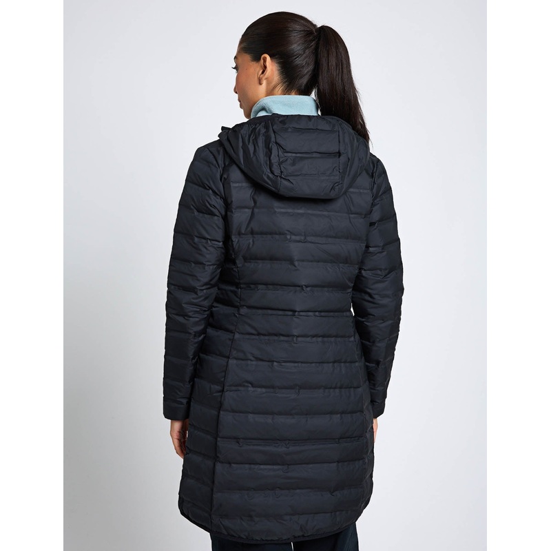 Lake 22 II Down Long Hooded Jacket – Black