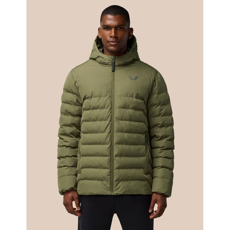Essential Lightweight Wadded Jacket – Ivy Green/Gunmetal