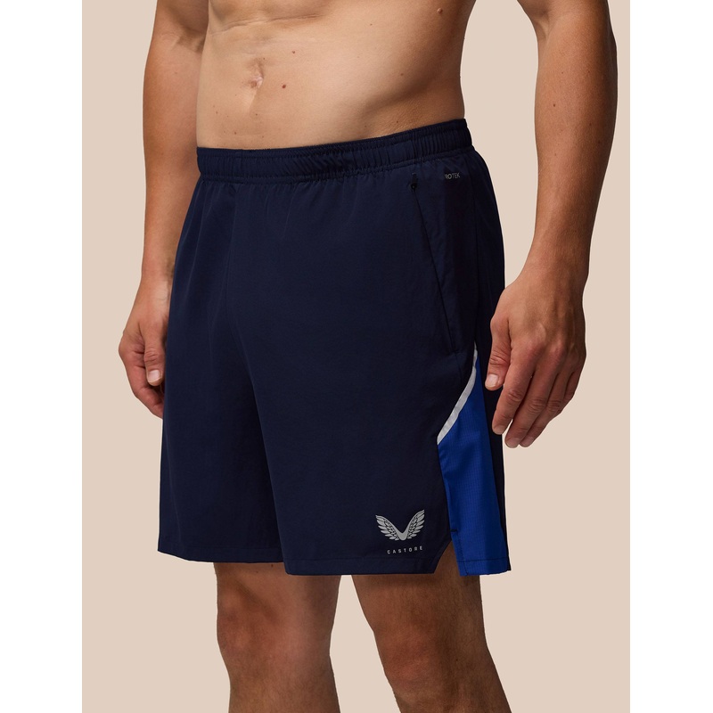 6″ Short – Midnight Navy/Azure Blue /Silver Reflective