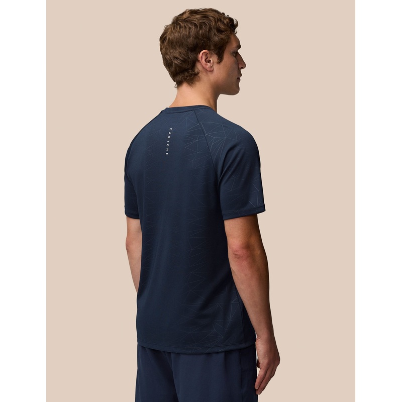 Aop Short Sleeve T-Shirt – Midnight Navy/White
