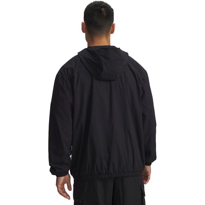 Unstoppable Text Woven Jacket – Black/Black