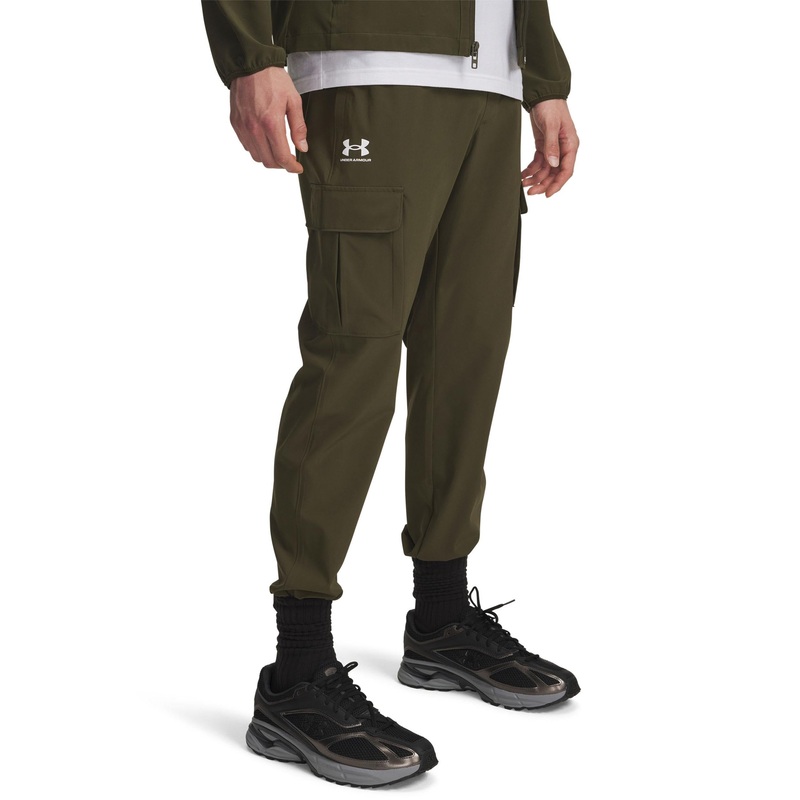 Vibe Woven Cargo Pants – Expedition Green/White