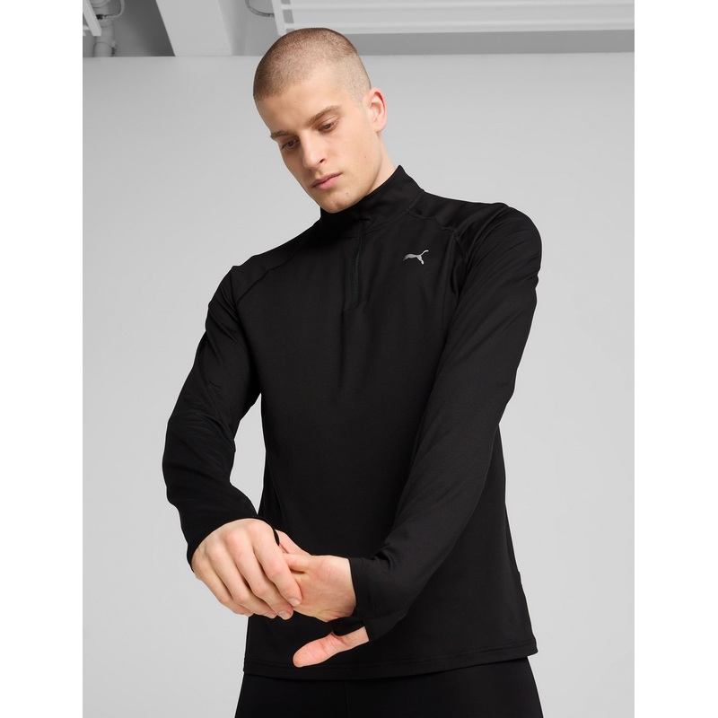 Run Velocity Cloudspun 1/4 Zip – Black