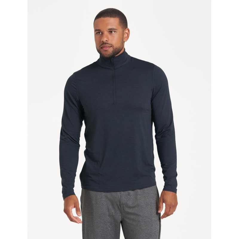 Ease Performance 1/2 Zip – Ink Heather