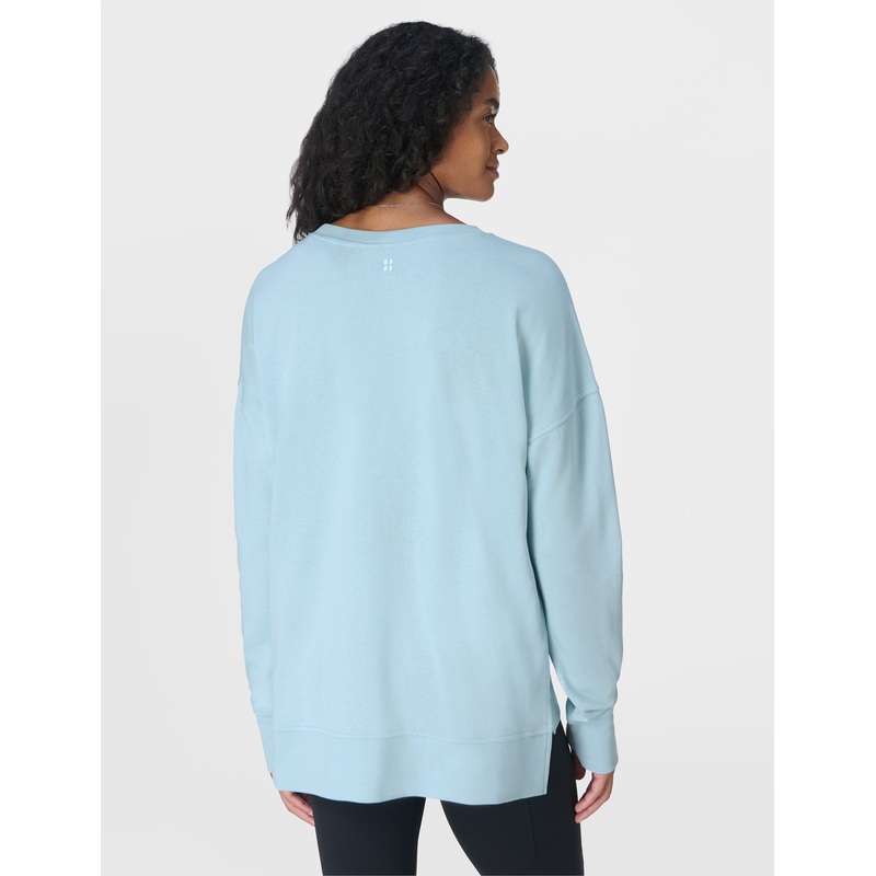 After Class Longline Sweatshirt – Vista Blue