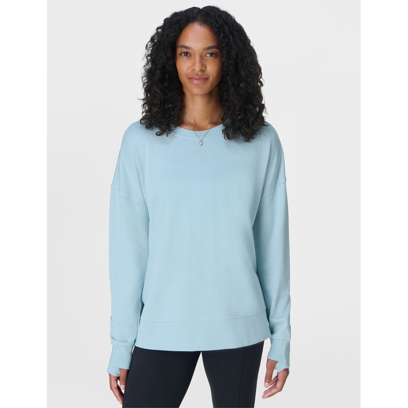 After Class Longline Sweatshirt – Vista Blue