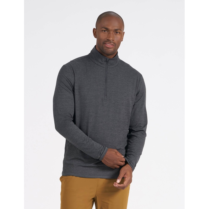 Ease Performance 1/2 Zip – Charcoal Heather