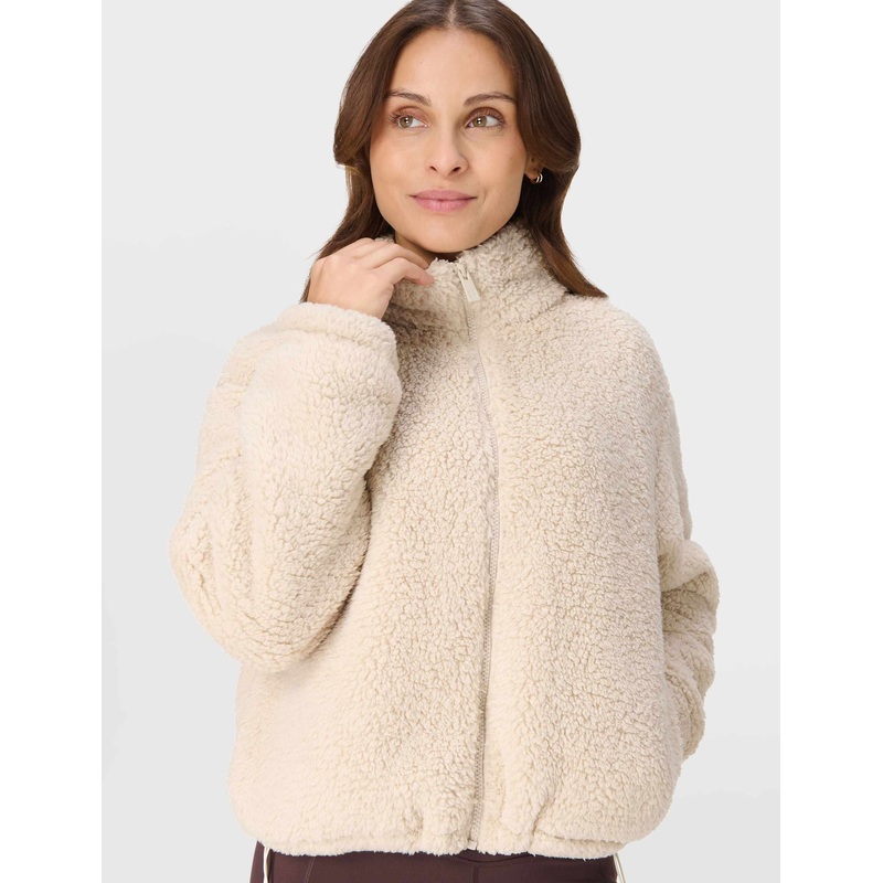 Canyon Fleece Zip Up – Barley Beige