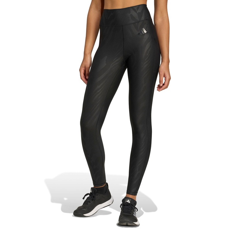 Optime AOP Full Length Leggings – Black