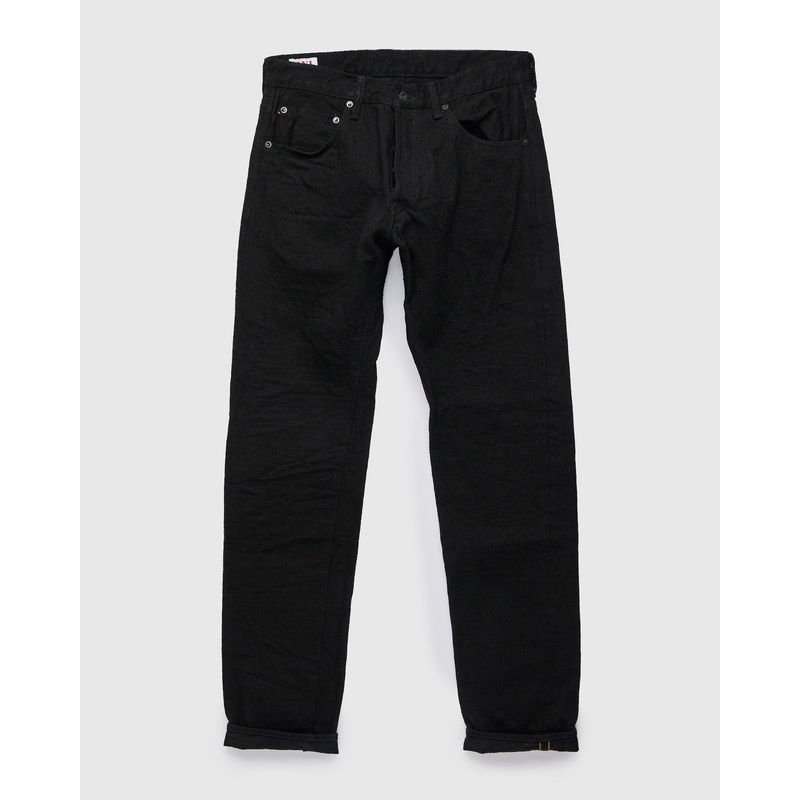 902CCD-BKBK “Crushed Concrete Black” 15oz Selvedge Denim – High Tapered Fit