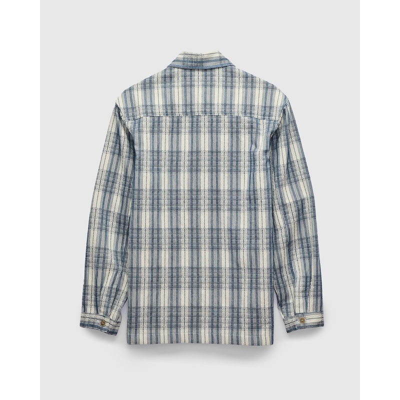 “Asagi Sashiko” Workshirt in White