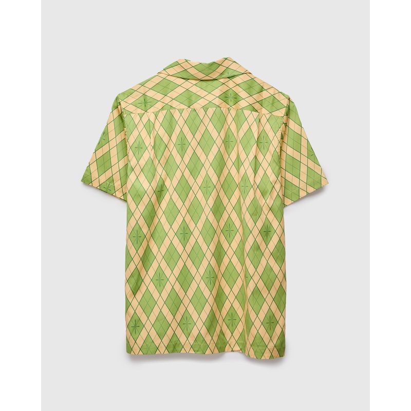 “Narahira” Short Sleeve Shirt in Green