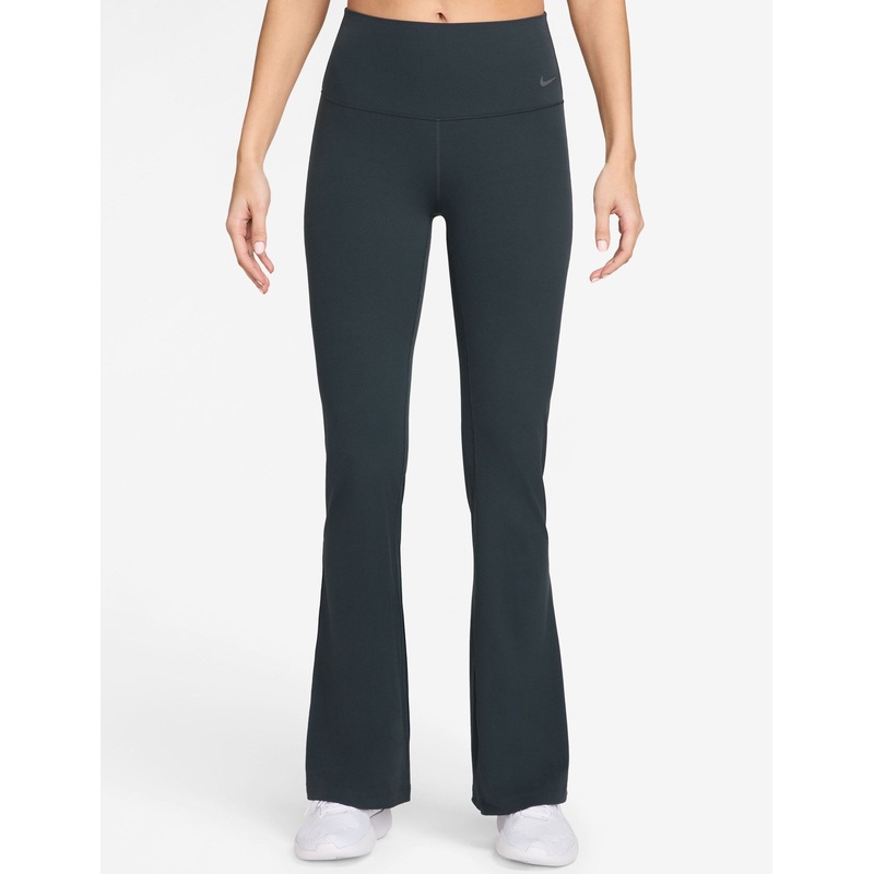 Zenvy High Waisted Flared Leggings – Seaweed/Black