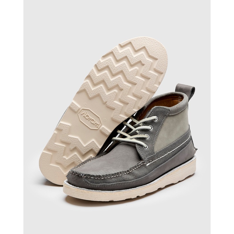 “Backyard BBQ” Scout Boot in Grey Suede Combo