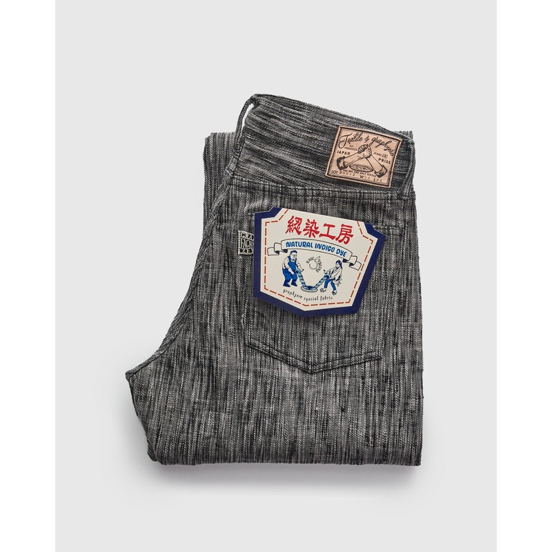 “Black Grey Skein Dyeing” 15oz Kasezome Selvedge Denim – Slim Straight Fit