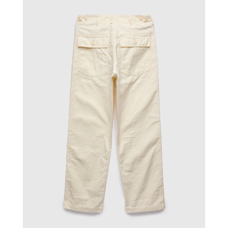 Straight Fit Fatigue Pants in Ecru
