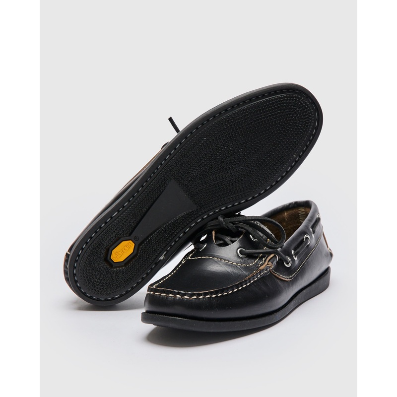 Trooper Moc Loafer in Black Horween Chromexcel